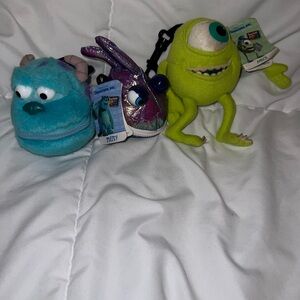 Monsters Inc Teacher’s Pets Plush Book Set – Mike • Sulley • Randall – Rare